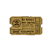 Doc Holliday's Game Emporium Arcade Redeption Ticket